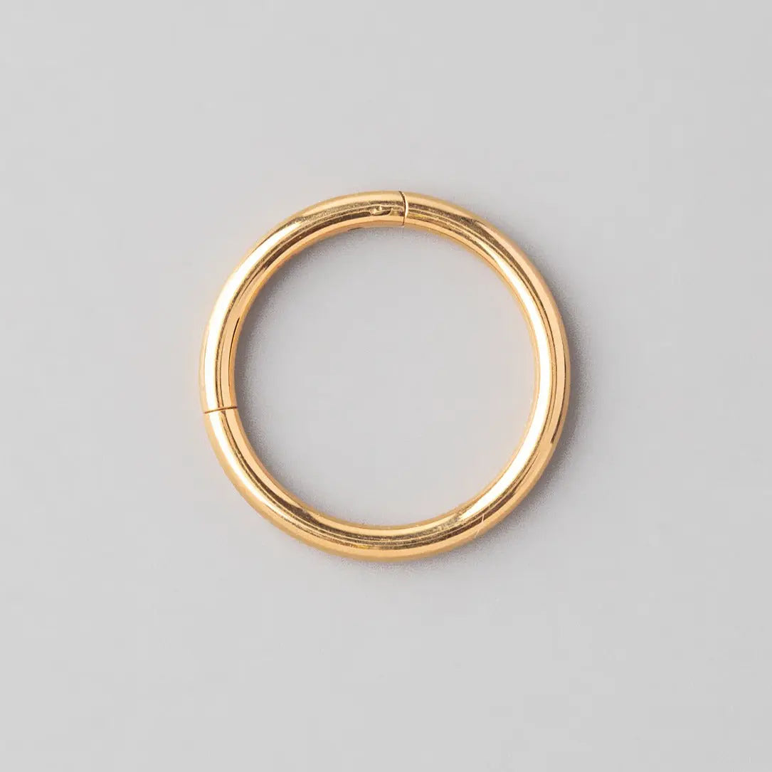 Clicker Ring in Gold - Titanium - Camden Body Jewellery