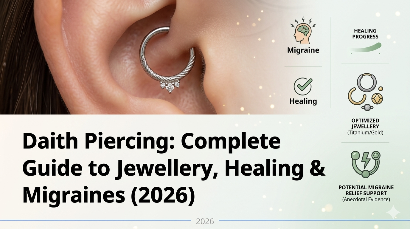 Daith Piercing: Complete Guide to Jewellery, Healing & Migraines (2026)