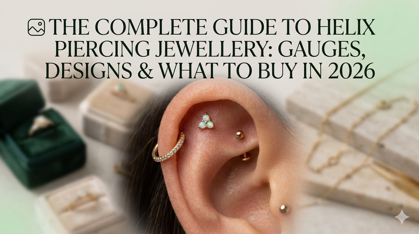 Helix Piercing: Types, Jewellery, Sizes & Healing Guide (2026)