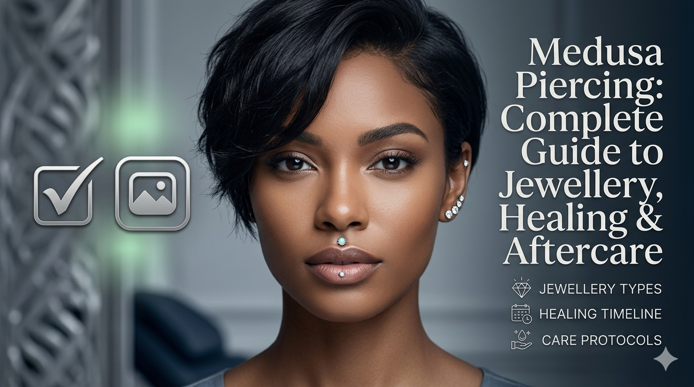 Medusa Piercing: Complete Guide to Jewellery, Healing & Aftercare