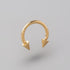 Circular Barbell with Spikes in Gold - Titanium - Camden Body Jewellery