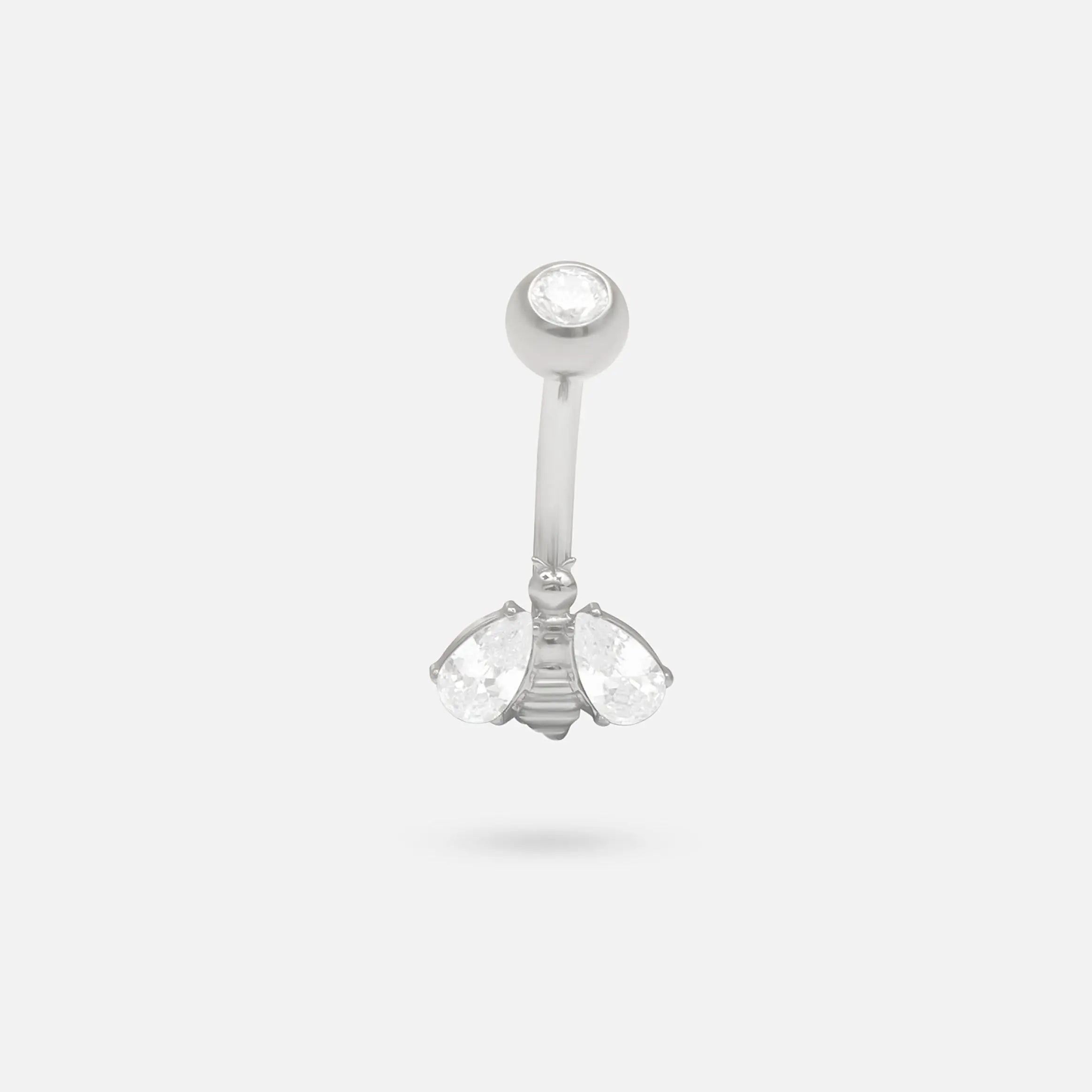 Bumble Bee Belly Bar - Titanium - Camden Body Jewellery