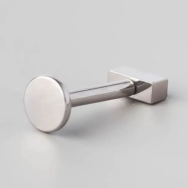 3 CZ Tile Labret in Silver - Titanium - Camden Body Jewellery