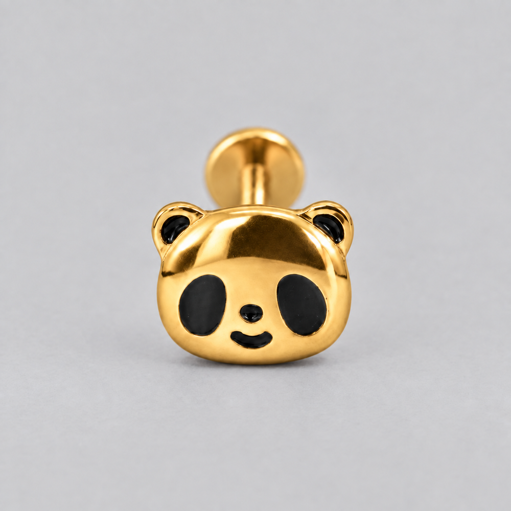Panda Labret in Gold - Titanium