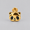Panda Labret in Gold - Titanium - Camden Body Jewellery