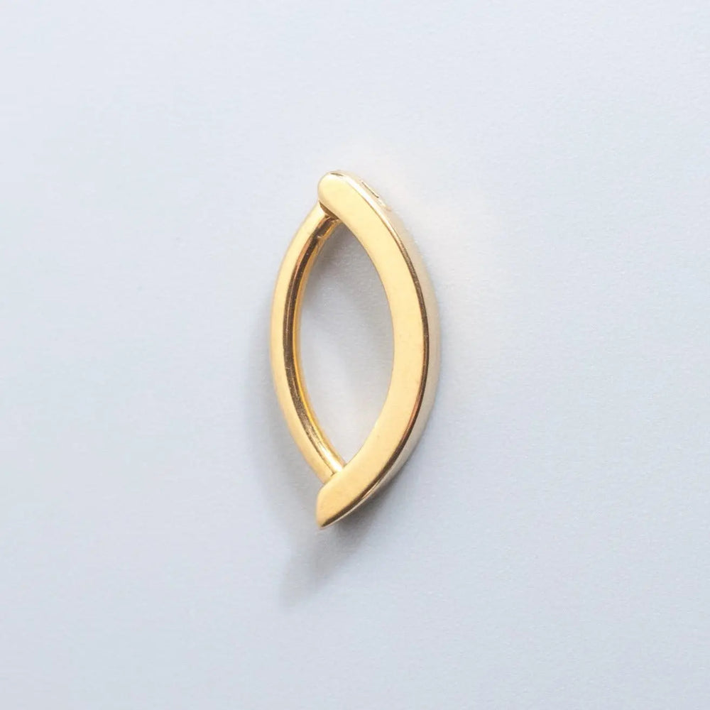 Hinged Clicker Belly Button Ring in Gold - Titanium