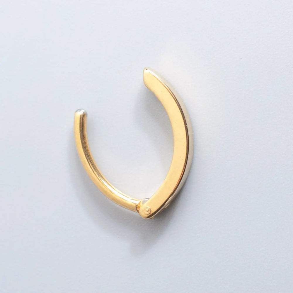 Hinged Clicker Belly Button Ring in Gold - Titanium