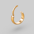 Basic Huggie Hoop in Gold - Titanium - Camden Body Jewellery