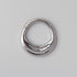 Dune Segment Hoop in Silver - Titanium - Camden Body Jewellery