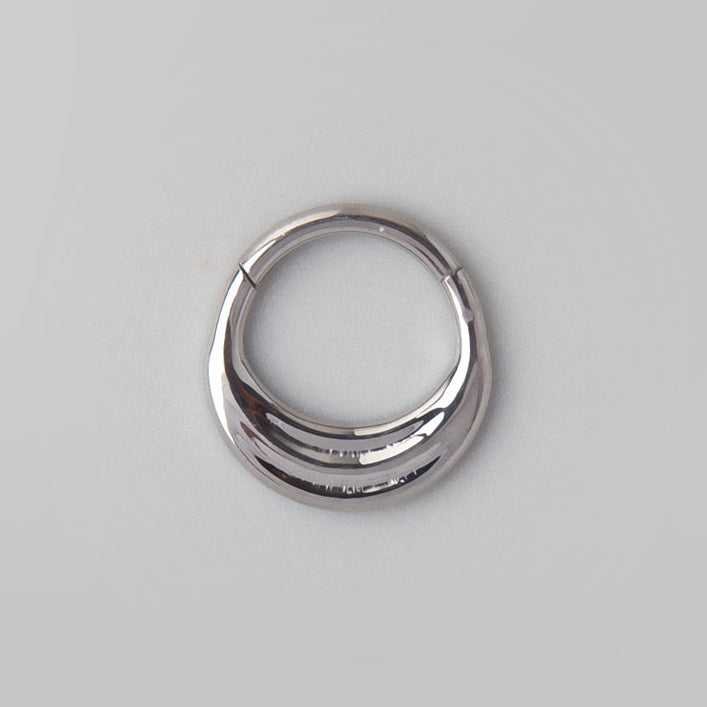 Dune Segment Hoop in Gold - Titanium - Camden Body Jewellery