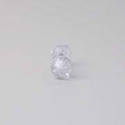 Tongue Barbell Clear Balls - Titanium - Camden Body Jewellery