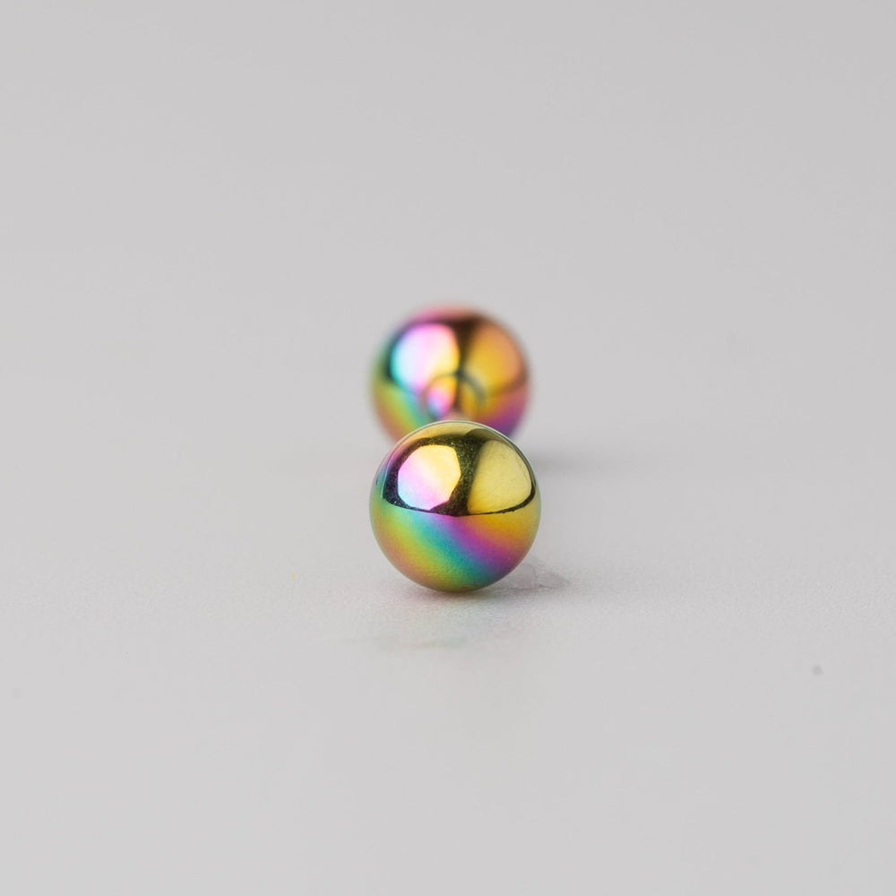 Tongue Barbell in Rainbow - Titanium