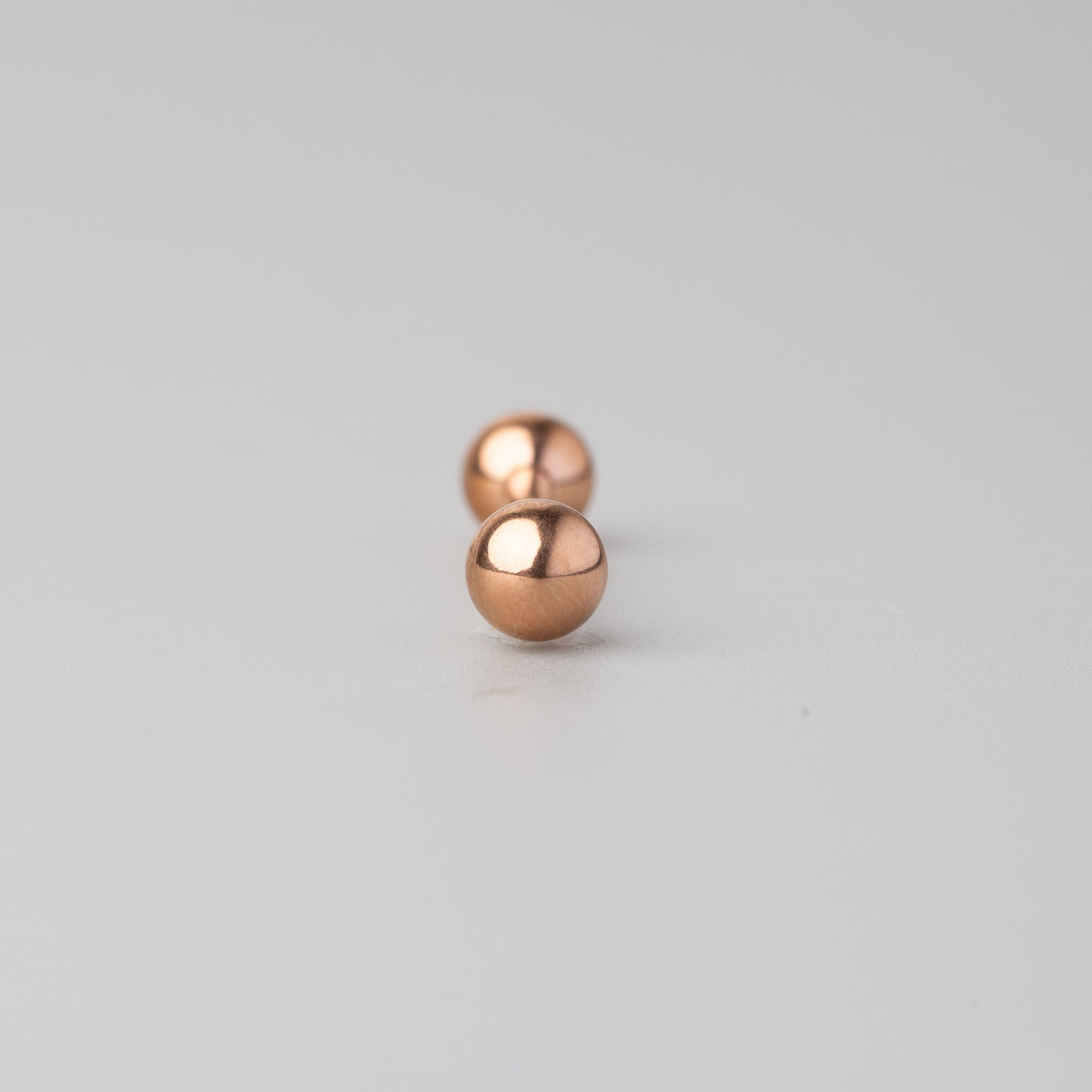 Tongue Barbell in Rose Gold - Titanium - Camden Body Jewellery