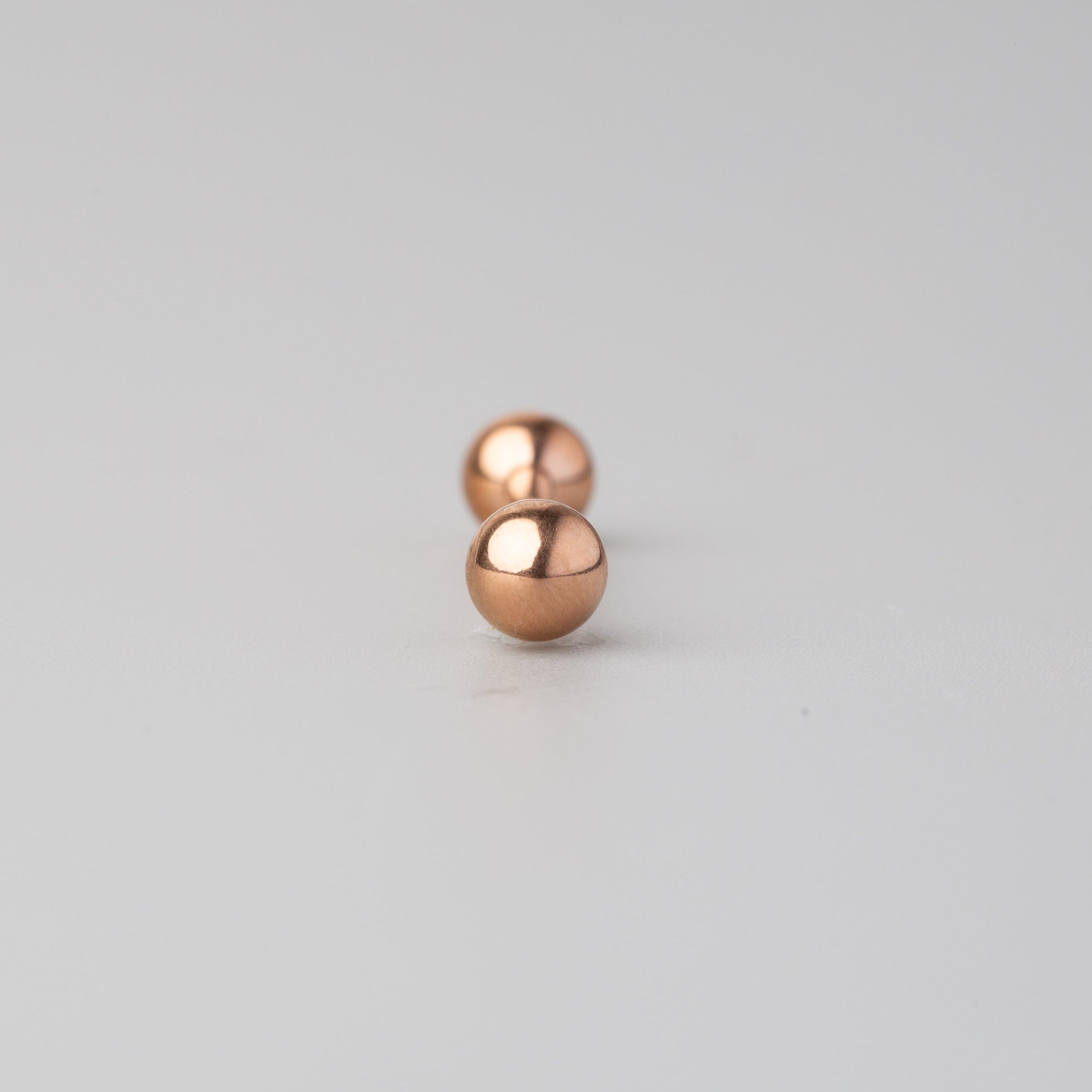 Tongue Barbell in Rose Gold - Titanium - Camden Body Jewellery