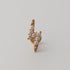 Lightening Bolt Labret in Gold - Titanium - Camden Body Jewellery