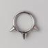 Equal Triple Spike Segment Hoop in Silver - Titanium - Camden Body Jewellery