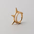 Nova Spike Segment Hoop in Gold - Titanium - Camden Body Jewellery