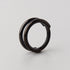 Hinged Segment Ring 2 Rows in Black - Titanium - Camden Body Jewellery