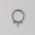 Venom Drip Segment Hoop in Silver - Titanium - Camden Body Jewellery