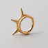 Nova Spike Segment Hoop in Gold - Titanium - Camden Body Jewellery
