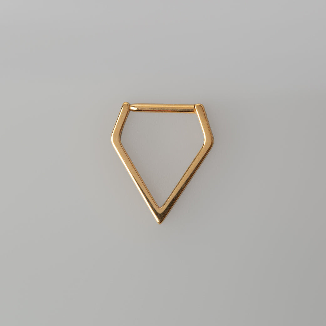 Dagger Clicker in Gold - Titanium - Camden Body Jewellery