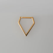 Dagger Clicker in Gold - Titanium - Camden Body Jewellery