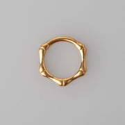 Bamboo Clicker in Gold - Titanium - Camden Body Jewellery