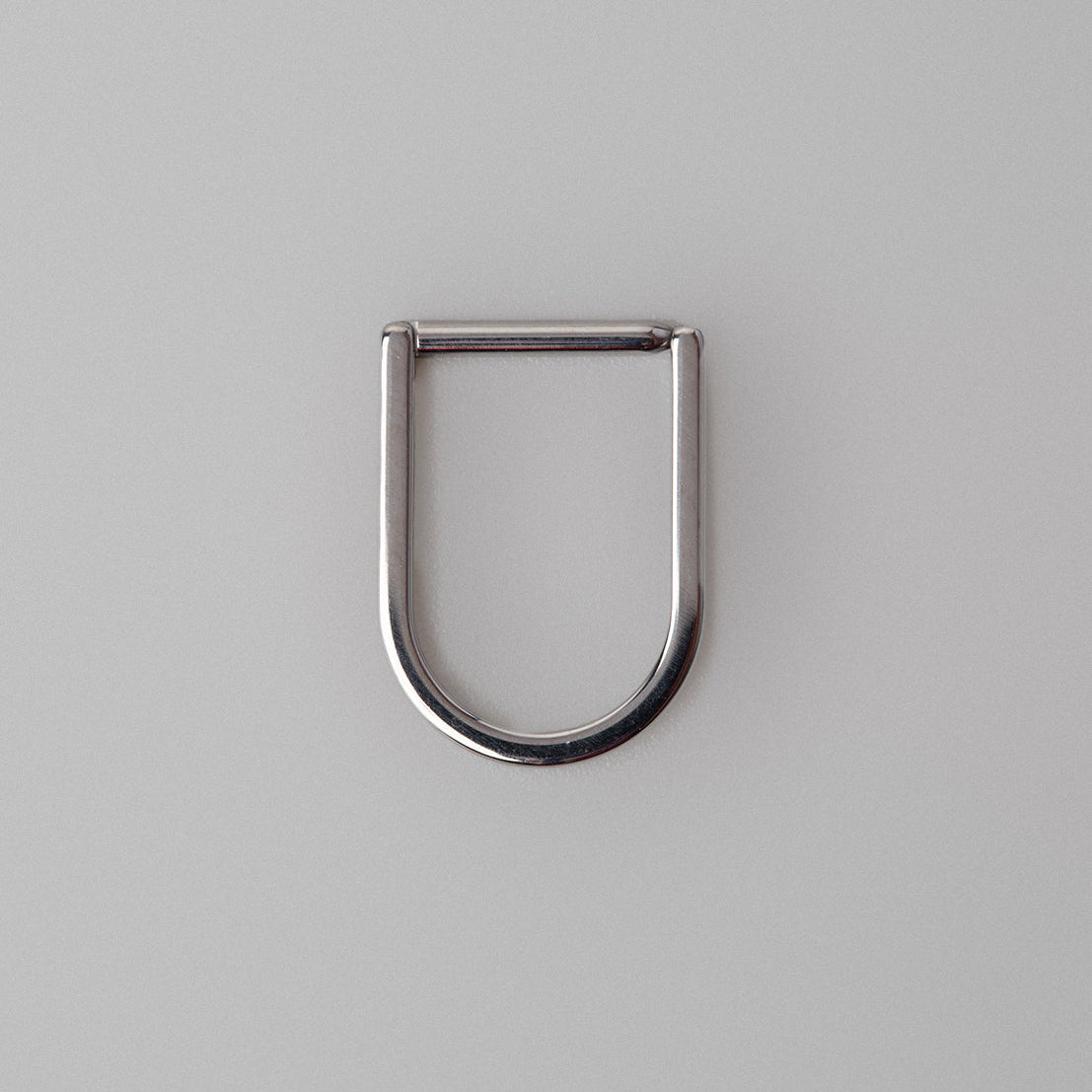 Padlock Clicker in Silver - Titanium - Camden Body Jewellery