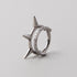 Nova Spike Segment Hoop in Silver - Titanium - Camden Body Jewellery