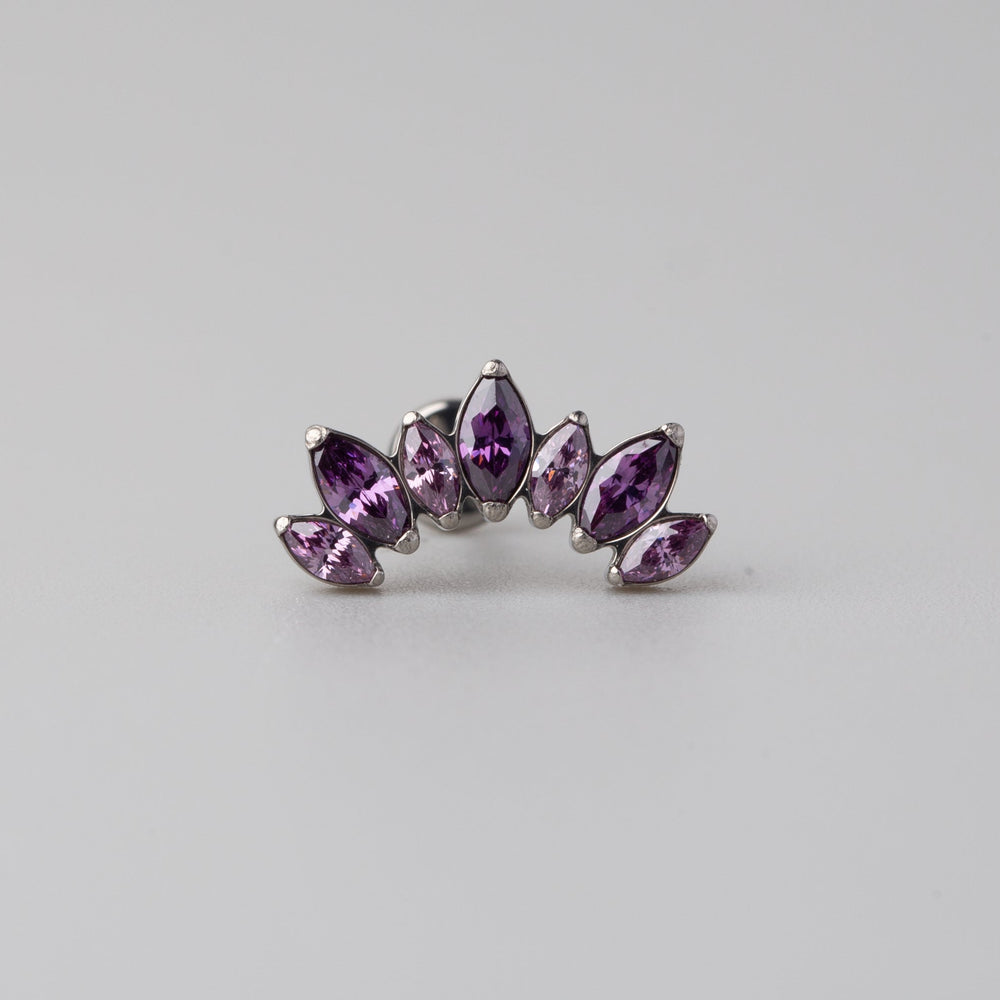 Seven Stone Labret in Purple - Titanium