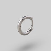 Classic Hoop in Silver (Pair) - Titanium - Camden Body Jewellery