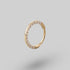 Clicker Pin Segment Ring Front Face Clear CZ in Gold - Titanium - Camden Body Jewellery