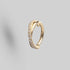 Hinged Segment Ring CZ Pave Side Twist in Gold - Titanium - Camden Body Jewellery