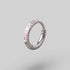 Huggie Hoop Pink CZ in Silver - Titanium - Camden Body Jewellery