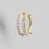 Hinged Segment Ring 2 Rows Double CZ Marquise Stone Centre in Gold - Titanium - Camden Body Jewellery