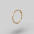 Clicker Pin Segment Ring Front Face Clear CZ in Gold - Titanium - Camden Body Jewellery