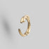 Hinged Segment Ring CZ Pave Side Twist in Gold - Titanium - Camden Body Jewellery