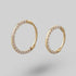 Clicker Pin Segment Ring Front Face Clear CZ in Gold - Titanium - Camden Body Jewellery