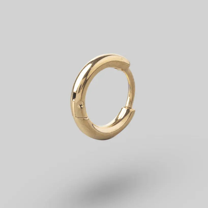 Titanium Classic Hoop Titanium in Gold - Camden Body Jewellery