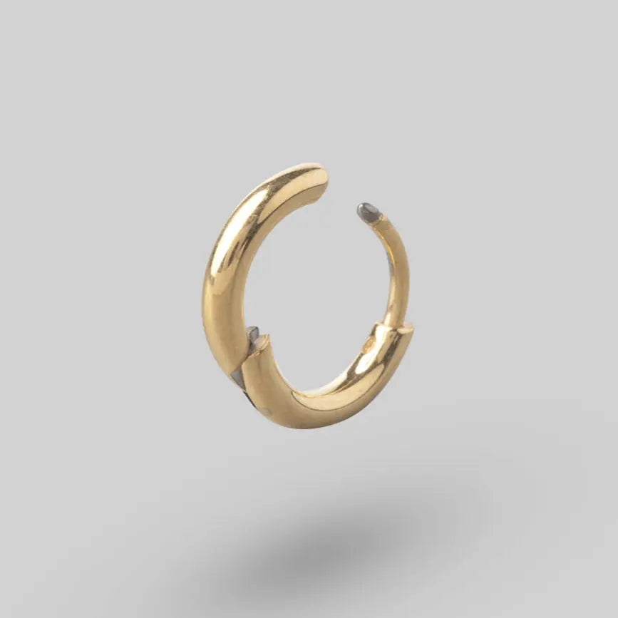 Titanium Classic Hoop Titanium in Gold - Camden Body Jewellery