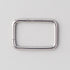 Rectangle Shape Hinged Segment Ring in Silver - Titanium - Camden Body Jewellery