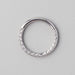 Hinged Segment Ring Front Face Arrow Cut in Silver - Titanium - Camden Body Jewellery