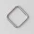 Square Shape Hinged Segment Ring in Silver - Titanium - Camden Body Jewellery