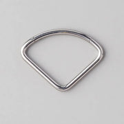Quarter Arc Hinged Segment Ring in Silver - Titanium - Camden Body Jewellery
