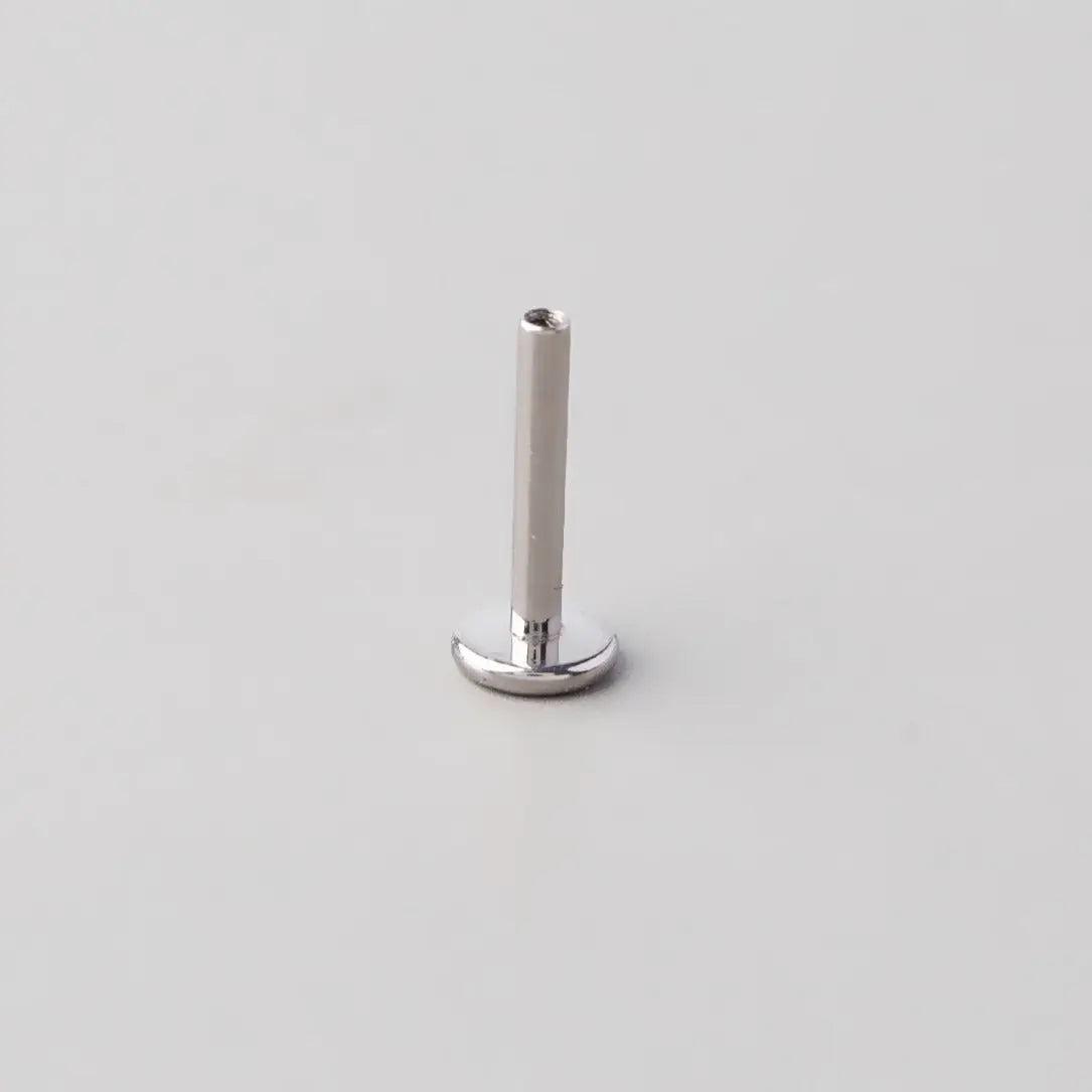 Internally Threaded Labret Bar - Titanium - Camden Body Jewellery