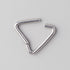 Triangle Shape Hinged Segment Ring in Silver - Titanium - Camden Body Jewellery