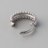 Hinged Segment Ring Double Sided Beads in Silver - Titanium - Camden Body Jewellery