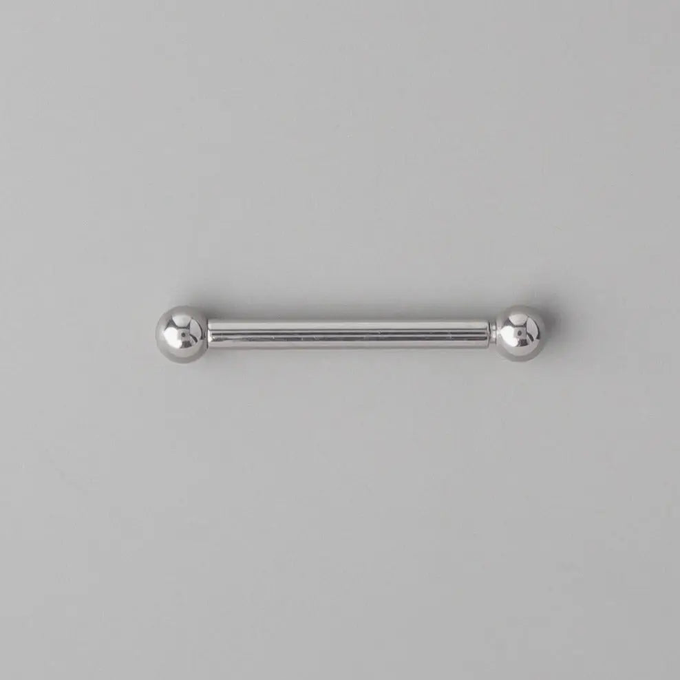Straight Barbell with Balls - Titanium