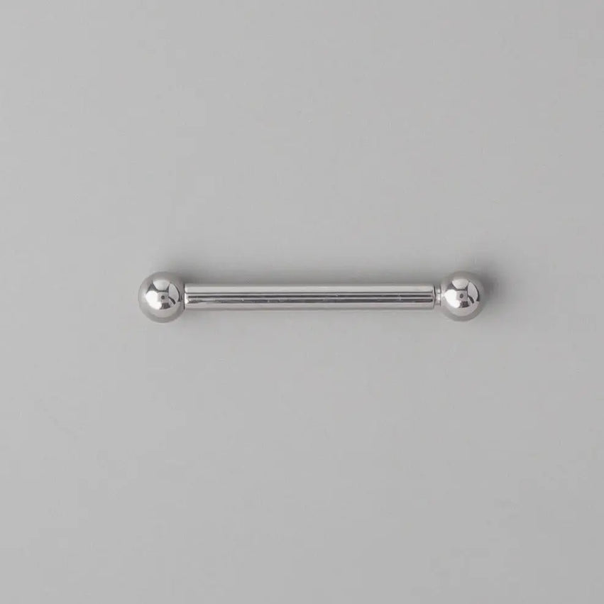 Barre droite avec balles - Titane