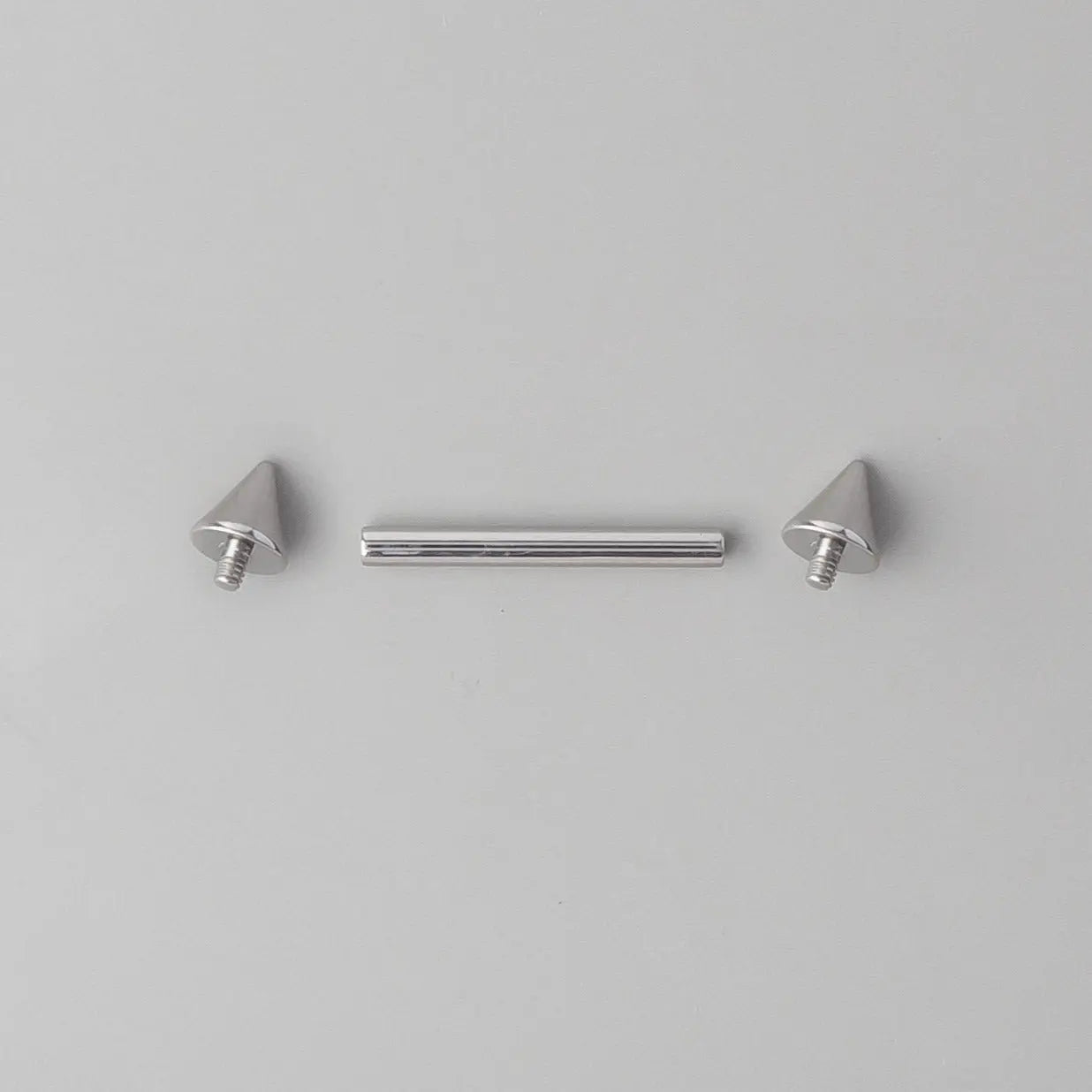 Straight Barbell with Spikes - Titanium - Camden Body Jewellery